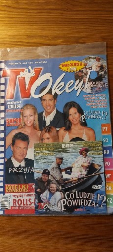 Zdjęcie oferty: TV OKEY 3/2004 + DVD CO LUDZIE POWIEDZĄ ? SERIA 3