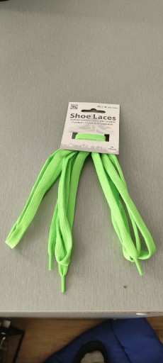 Zdjęcie oferty: Sznurowadła sznurówki płaskie zielone neonowe 110
