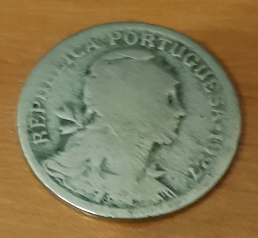 Zdjęcie oferty: Portugalia 50 centów 1927 