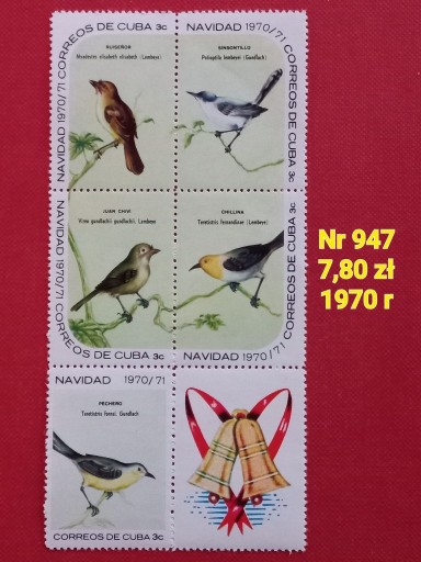 Zdjęcie oferty: Znaczki fauna: ptaki- Kuba