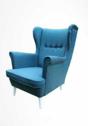 Zdjęcie oferty: fotel uszak TIMES skandynawski stylowy turkus