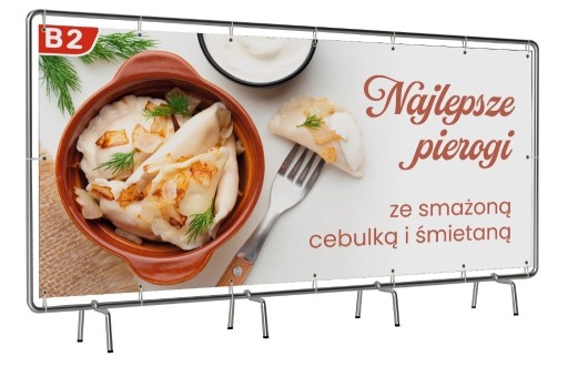 Zdjęcie oferty: Baner Reklamowy Gastronomia 300*100cm 450gr m2