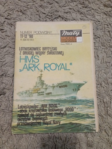 Zdjęcie oferty: Lotniskowiec Ark Royal-Mały Modelarz 11-12/90