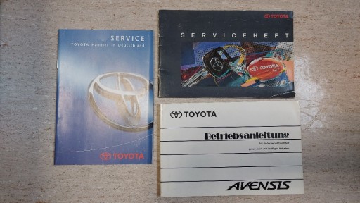 Zdjęcie oferty: Toyota Avensis - instrukcja obsługi + książka serw