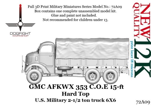 Zdjęcie oferty: GMC AFWKX 1/72 Dogfight Workshop 3D