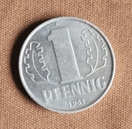 Zdjęcie oferty: DDR 1 Pfennig 1961 "niemiecki grosz"