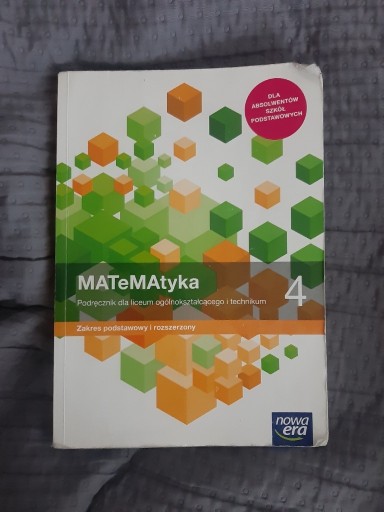 Zdjęcie oferty: Podręcznik Matematyka 4 - Nowa era