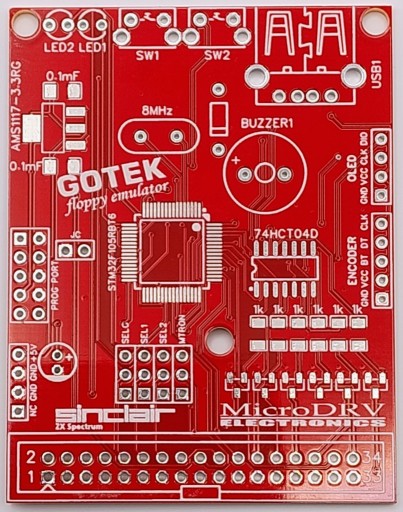Zdjęcie oferty: Płytka PCB emulatora FDD GOTEK m.in. do ZX Spectrum i jego klonów