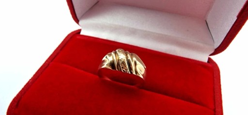 Zdjęcie oferty: PIĘKNY 2,57g R16 585 złoty pierścionek 14K różowe złoto 2.57g