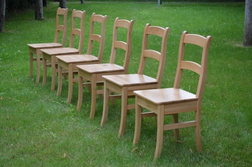 Zdjęcie oferty: Krzesło dębowe drewniane, pomaluj je z rodziną! 