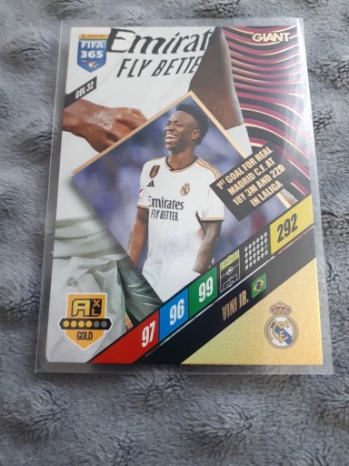 Zdjęcie oferty: Karty Fifa Panini 365 2024 Giant, Gol 32 Vini Jr. 