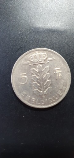 Zdjęcie oferty: Belgia 5 franków 1969 rok / Q