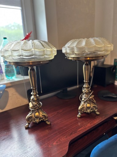 Zdjęcie oferty: Dwie lampy nowe z mosiądzu - stylowe . Cena za obie lampy