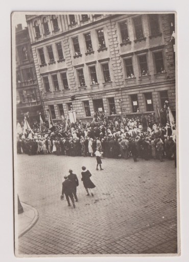 Zdjęcie oferty: Poznań 1930r Szkoła Św Marcina Pochód FOTOGRAFIA
