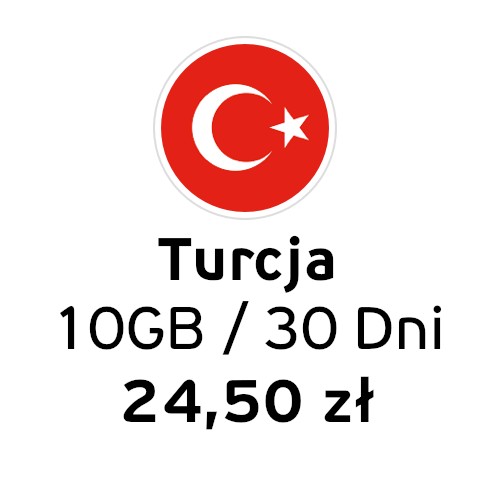 Zdjęcie oferty: eSIM do Turcji | Internet w Turcji | 10GB | 24,50 zł | Dostawa natychmiast