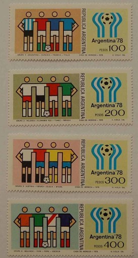 Zdjęcie oferty: Argentyna Sw 1364-67** MŚ Argentyna '78 p.nożna