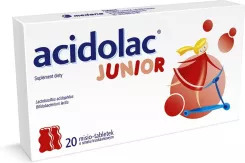 Zdjęcie oferty: Acidolac Junior pomarańczowy 20 szt +gratis