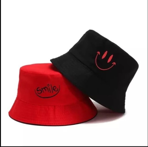 Zdjęcie oferty: Bucket hat dwustronny czerwono-czarny