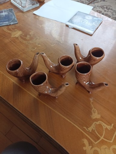 Zdjęcie oferty: Ceramiczne kubki, fajki, do wina z Bułgarii, PRL