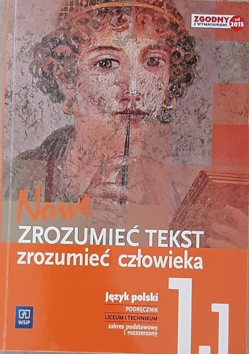 Zdjęcie oferty: Podręcznik ZROZUMIEĆ TEKST ZROZUMIEĆ CZŁOWIEKA 