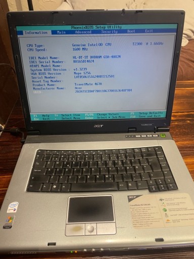 Zdjęcie oferty: Laptop Acer TravelMate 4670