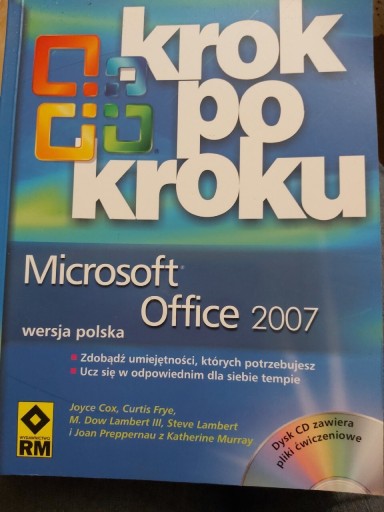 Zdjęcie oferty: Microsoft Office 2007-krok po kroku Wyd I 2007r.