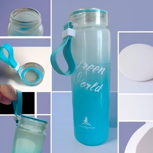 Zdjęcie oferty: Butelka na wodę, ze szkła gradientowego  400 ML