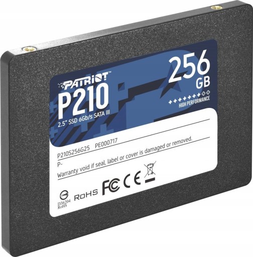 Zdjęcie oferty: Dysk SSD Patriot P210S256G25 256 SATA III 2,5"