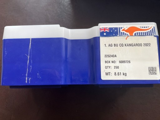 Zdjęcie oferty: Pusty masterbox srebrne Australijski Kangur