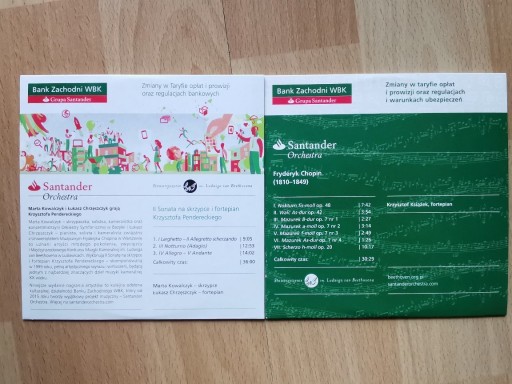 Zdjęcie oferty: Fryderyk Chopin Penderecki Sonata na Skrzypce [2cd]