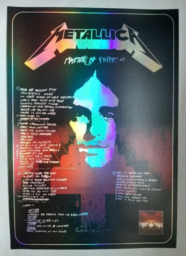 Zdjęcie oferty: Metallica Cliff Burton Master Of Puppets plakat