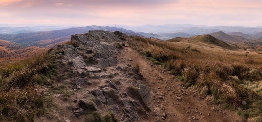 Zdjęcie oferty: Obraz na płótnie, panorama górska, 120x80cm, błysk