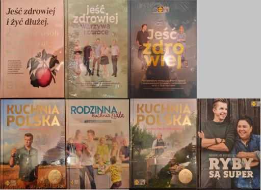 Zdjęcie oferty: 7 książek z serii KUCHNIA LIDLA - OKAZJA ! ! !