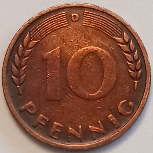 Zdjęcie oferty: Niemcy 10 pfennig 1949r "D"