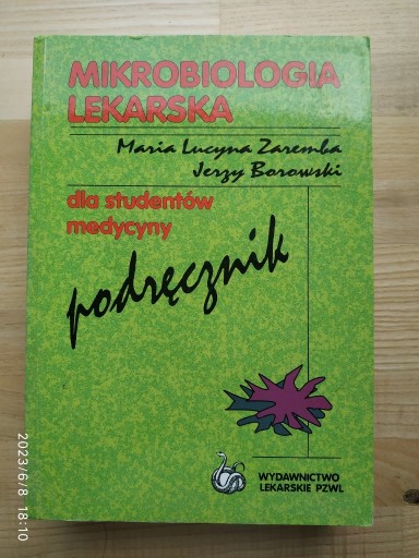 Zdjęcie oferty: Mikrobiologia lekarska , M. Zaremba, 2001 r