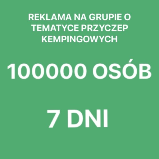 Zdjęcie oferty: REKLAMA NA GRUPIE FACEBOOK 100000 osób na 7 dni