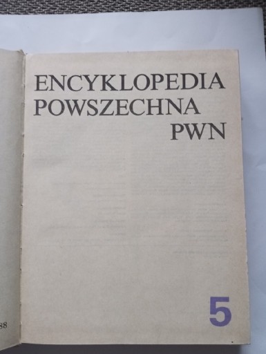 Zdjęcie oferty: Encyklopedia powszechna PWN 5