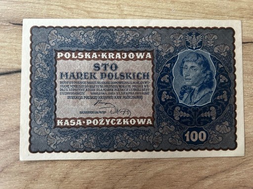 Zdjęcie oferty: 100 MP –1919 r.– ID Seria M  –stan 1/1- (UNC/UNC-)