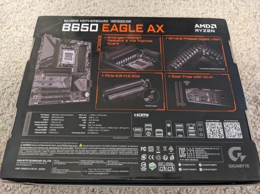 Zdjęcie oferty: Płyta główna Gigabyte B650 EAGLE AX pod AM5 DDR5 gwarancja 3 lata