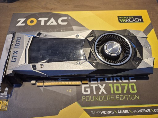 Zdjęcie oferty: ZOTAC GEFORCE GTX1070 FE 8GB 256BIT GDDR5