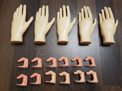 Zdjęcie oferty: Ręka dłoń treningowa do ćwiczeń nauki manicure x 5