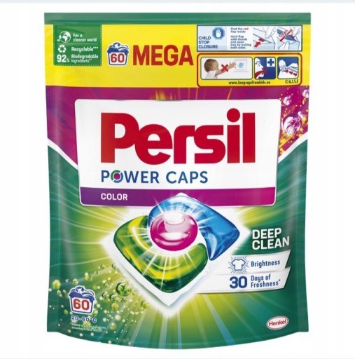 Zdjęcie oferty: Persil Power Caps Color kapsułki  60 szt + GRATIS