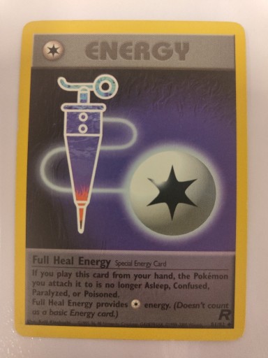 Zdjęcie oferty: Pokemon Karta TCG Full Heal Energy Team Rocket