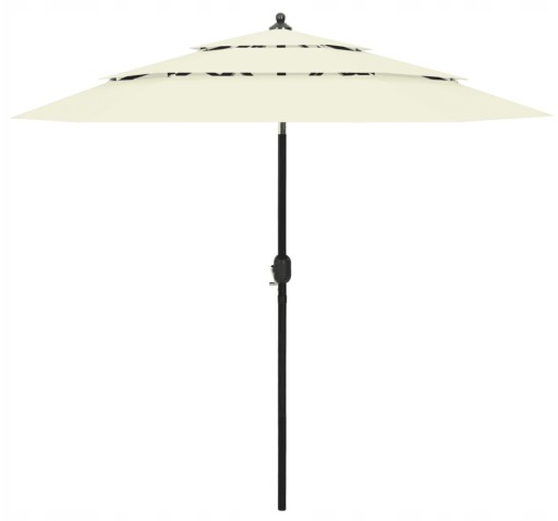 Zdjęcie oferty: 3-poziomowy parasol na aluminiowym słupku, piasko