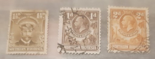 Zdjęcie oferty: 3 znaczki kasowane z Rodezji.