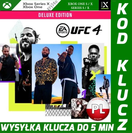 Zdjęcie oferty: UFC 4 Deluxe Edition PL XBOX ONE I SERIES KLUCZ