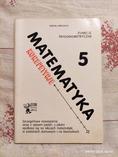 Zdjęcie oferty: "Matematyka 5", Robert Całka