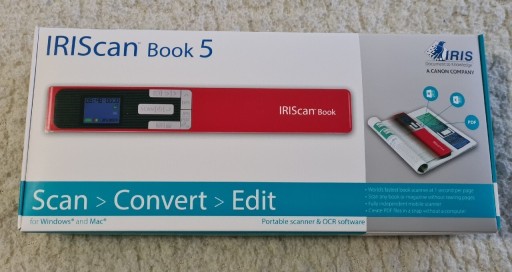 Zdjęcie oferty: Skaner przenosny Iris IRIScan Book 5 RED 