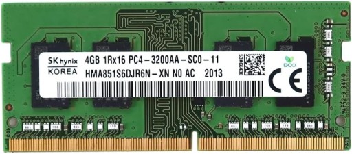 Zdjęcie oferty: Pamięć RAM DDR4 Hynix HMA851S6DJR6N-XN 4 GB sodimm