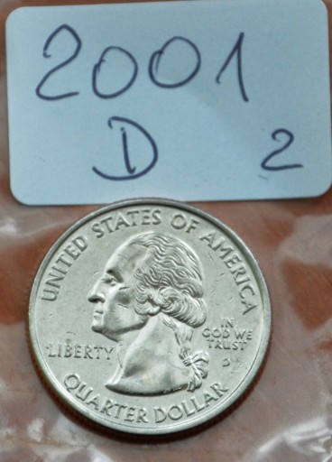Zdjęcie oferty: 25 centów USA - 2001